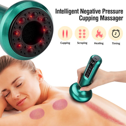 Appareil de massage électrique à ventouses pour le corps, anti-cellulite, ventouses de massage Gua Sha, pots amincissants brûle-graisses - LUXARAH