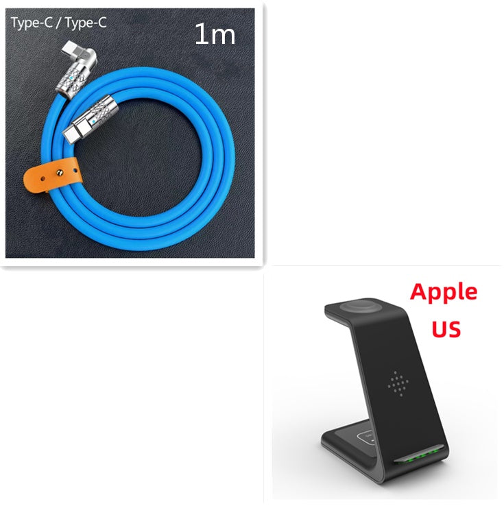 Station de charge rapide 3 en 1, support de chargeur sans fil, station de charge rapide sans fil pour support de téléphone