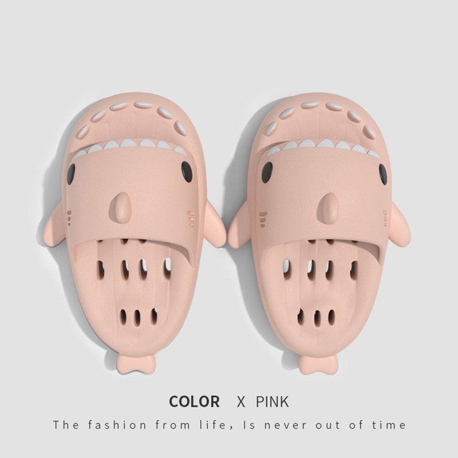 Chaussons requin avec trous de drainage, chaussures de douche pour femmes, séchage rapide, EVA, sandales de plage - LUXARAH