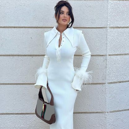 Robes longues à col polo - LUXARAH