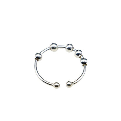 Bague anti-stress rotative en argent sterling S925 - LUXARAH