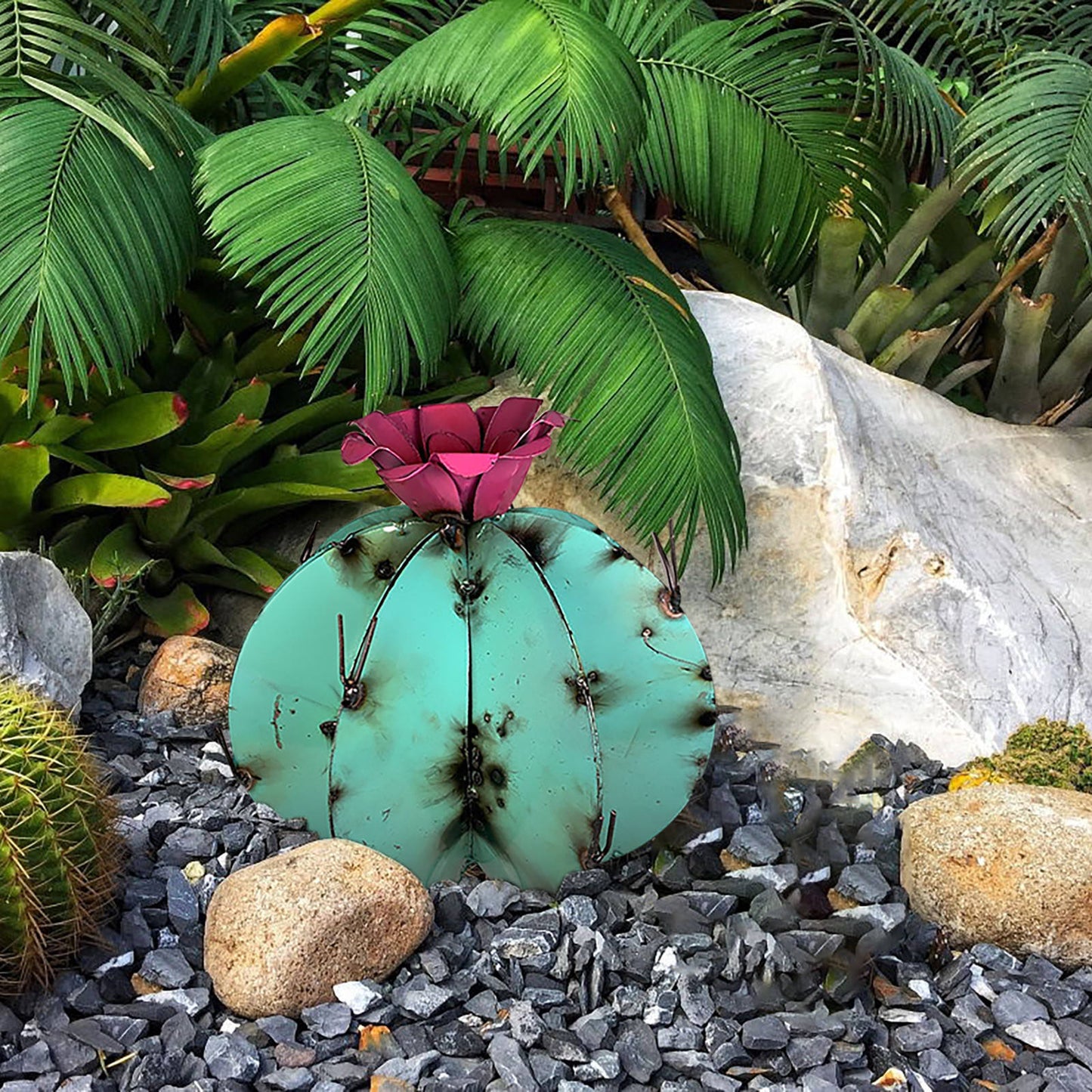 Sculpture de cactus en métal Art déco à faire soi-même