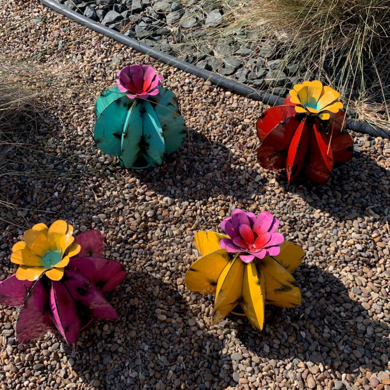 Sculpture de cactus en métal Art déco à faire soi-même