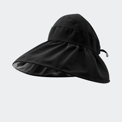 Chapeau de pêcheur pliable d'été avec visière et protection solaire UPF 50 pour femme