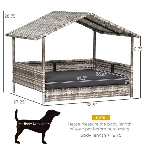 Panier pour chien, canapé en rotin, tente pour chien - LUXARAH