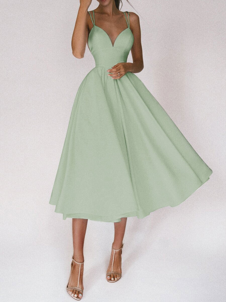 Sexy V-neck Suspender Dress Summer Fashion A-Line Long Dresses For Women - LUXARAH