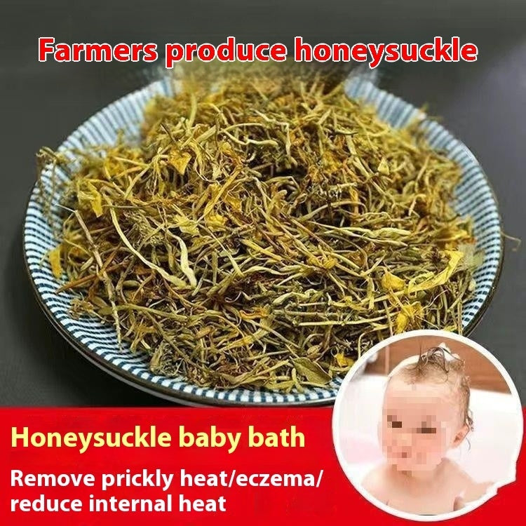 Tisane au feu clair aux fleurs séchées de chèvrefeuille, Bain de chaleur claire et feu inférieur pour bébé, Sans soufre - LUXARAH