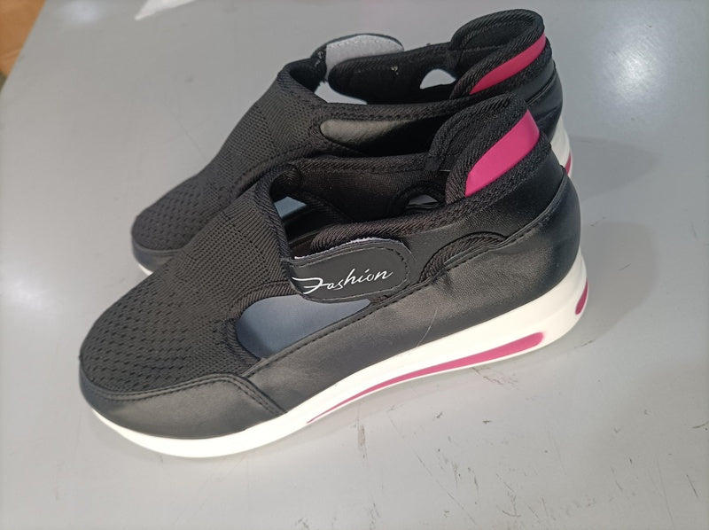 Baskets d'été pour femmes, nouvelles chaussures décontractées à semelle compensée basse, respirantes, antidérapantes, confortables, chaussures de sport en maille, style tendance - LUXARAH