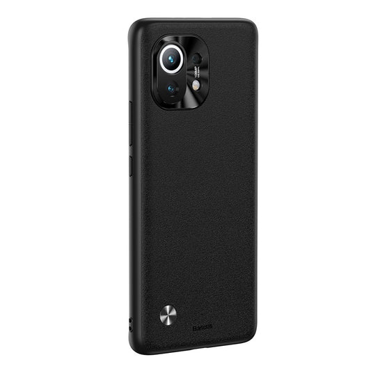 Étui en cuir uni et alliage pour Xiaomi 11