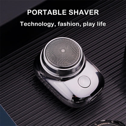 Mini rasoir portable sans fil rechargeable par USB, rasoir électrique pour le visage, humide et sec, indolore, petite taille, pour hommes - LUXARAH