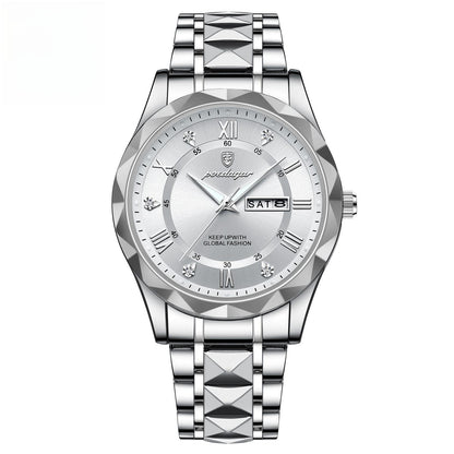 Montre à quartz lumineuse étanche pour homme avec double calendrier - LUXARAH