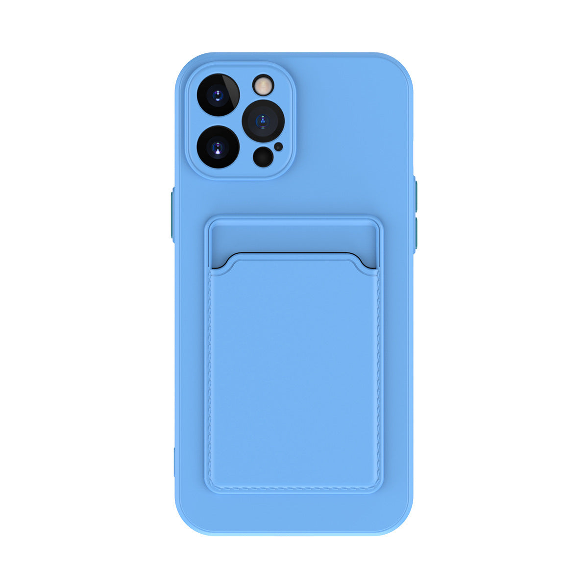 Coque de téléphone en silicone liquide simple et de couleur pure