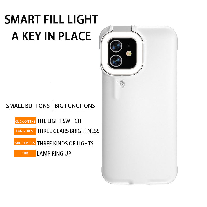Étui de téléphone Beauty Fill Light Cover, étui lumineux pour selfie