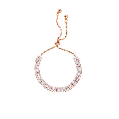 Bracelet en strass tendance et brillant, ajustable, bijou pour femme