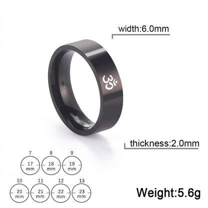 Anneau de yoga en acier inoxydable pour hommes et femmes - LUXARAH