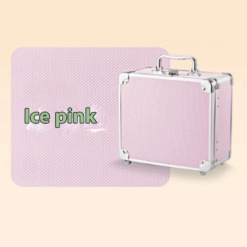 Trousse de maquillage grande capacité avec miroir LED portable et lumière - LUXARAH