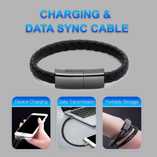 Nouveau bracelet chargeur, câble de charge USB, cordon de charge de données pour iPhone 14 13 Max, câble USB C pour téléphone, câble micro