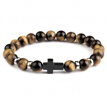 Bracelet de perles de roche volcanique - LUXARAH