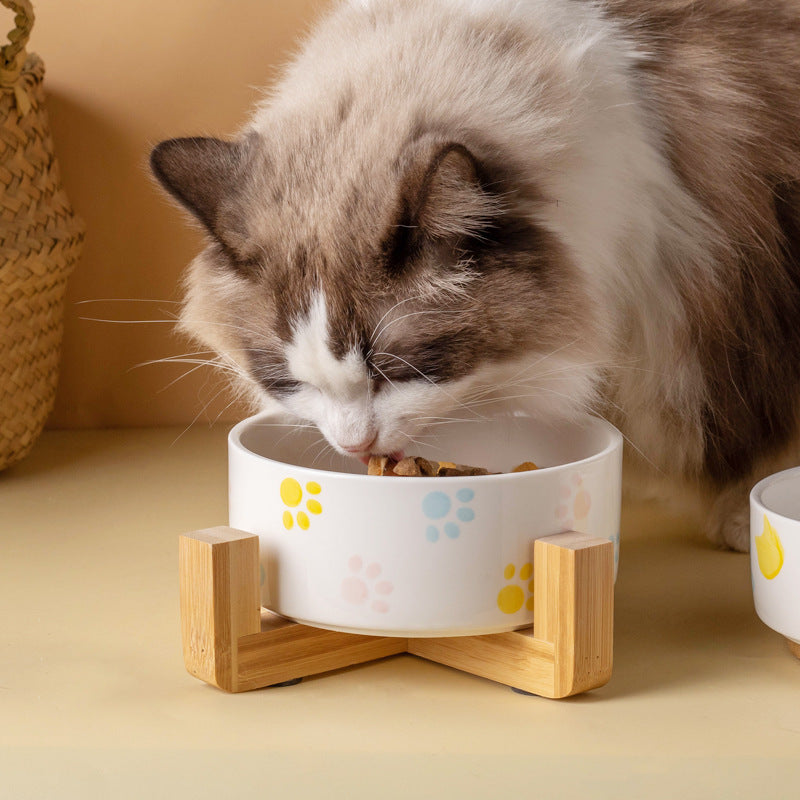 Gamelle d'eau antidérapante en céramique pour chat - LUXARAH