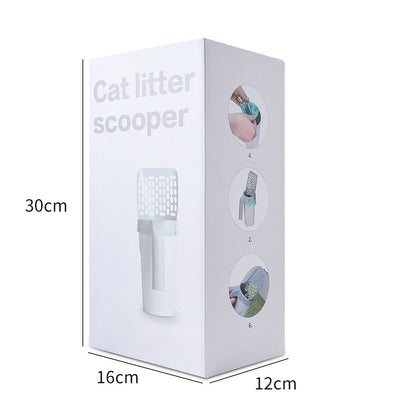 Pelle à litière en plastique pour chat, outil de nettoyage creux pour le sable et les déchets des animaux de compagnie - LUXARAH