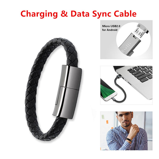 Nouveau bracelet chargeur, câble de charge USB, cordon de charge de données pour iPhone 14 13 Max, câble USB C pour téléphone, câble micro