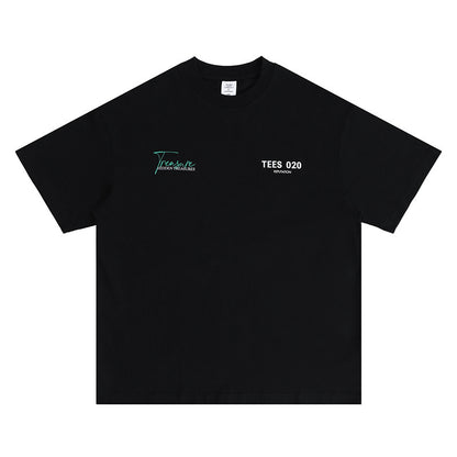 T-shirt basique American High Street ample et surdimensionné - LUXARAH