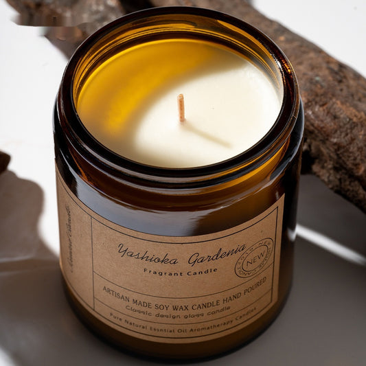 Bougie d'aromathérapie haut de gamme en cire de soja sans fumée