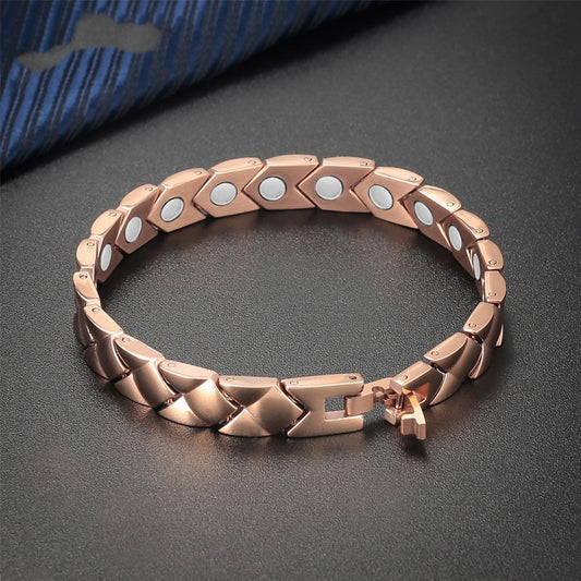Bracelet énergétique tendance pour femme en titane pur - LUXARAH