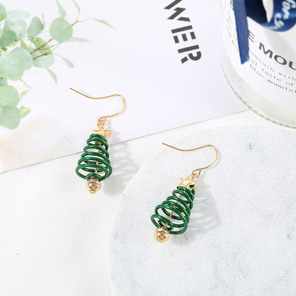 Boucles d'oreilles de Noël DIY en forme d'étoile et d'arbre de Noël