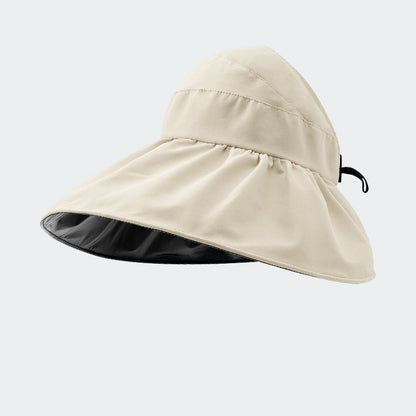 Chapeau de pêcheur pliable d'été avec visière et protection solaire UPF 50 pour femme