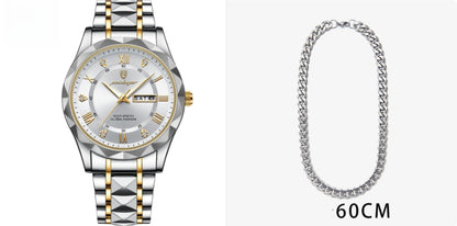 Montre à quartz lumineuse étanche pour homme avec double calendrier - LUXARAH