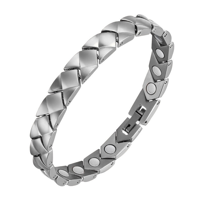 Bracelet énergétique tendance pour femme en titane pur - LUXARAH