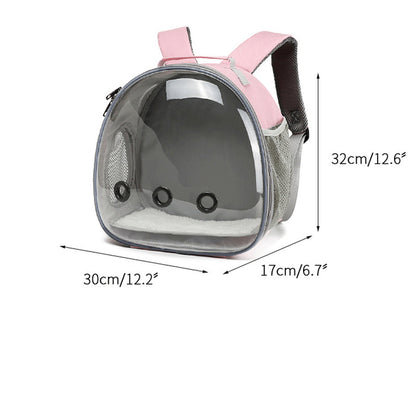 Sac à dos pour animal de compagnie, cage de transport transparente pour hamster, petit animal, cochon d'Inde, écureuil volant, furet, lapin - LUXARAH