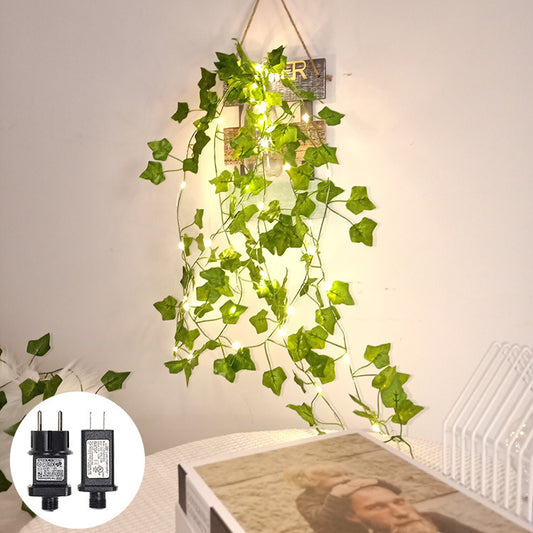 Guirlande lumineuse décorative en rotin pour cour extérieure - LUXARAH