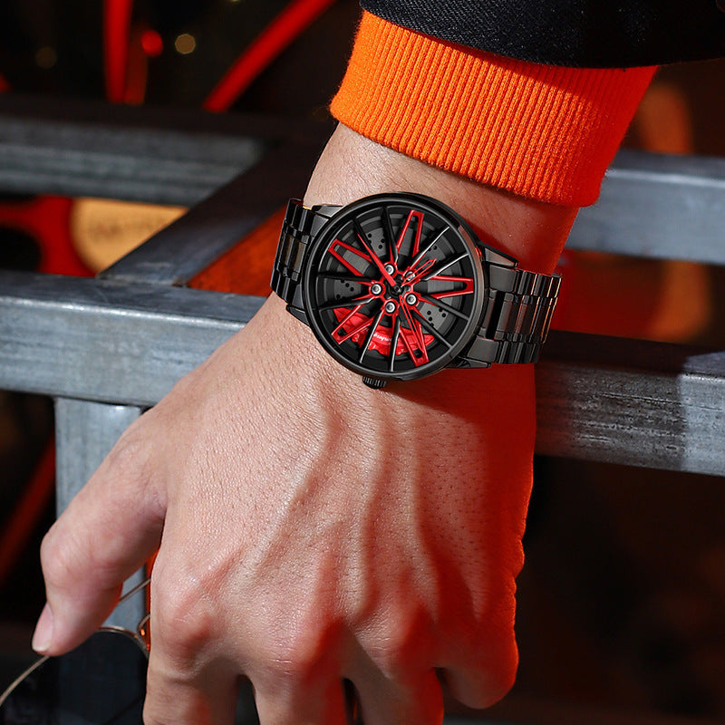 Montre à roue rotative creuse tridimensionnelle - LUXARAH