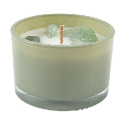 Bougie d'aromathérapie en cristal, décoration de chambre à coucher, cire de soja faite à la main
