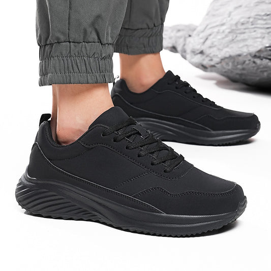 Chaussures de course décontractées à semelle souple noires - LUXARAH