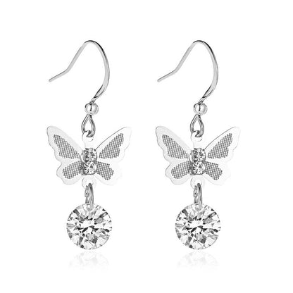 Boucles d'oreilles Chic & Brillantes - Zircon Éclatant, Élégance Tendance