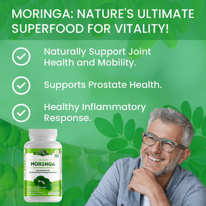 Capsules de Moringa, 120 capsules de raifort - LUXARAH