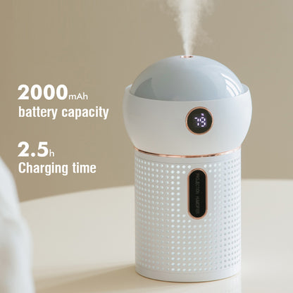 Nouveau diffuseur d'arômes avec veilleuse de projection, humidificateur d'air, rechargeable par USB, diffuseur d'huiles essentielles, vaporisateur hydratant, machine à vapeur