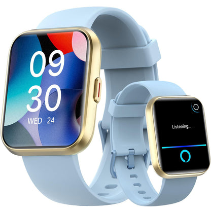 Montre de sport intelligente, appels Bluetooth, moniteur de fréquence cardiaque, pression artérielle, santé - LUXARAH