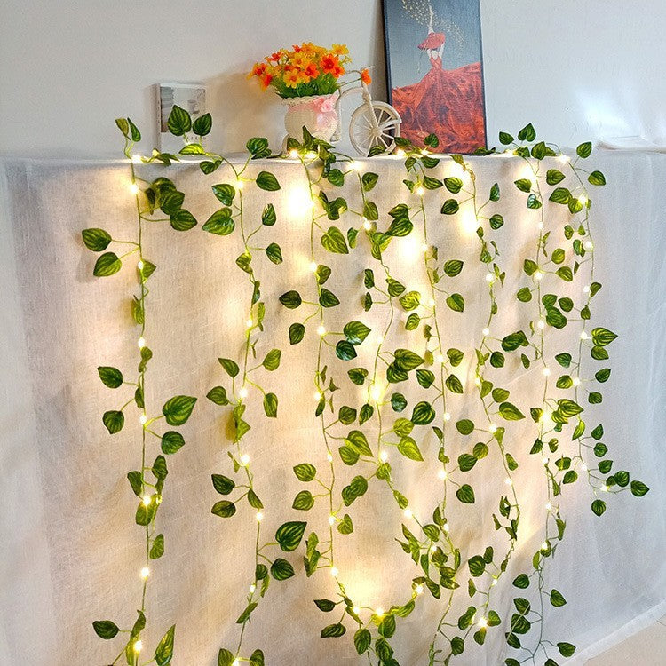 Guirlande lumineuse décorative en rotin pour cour extérieure - LUXARAH