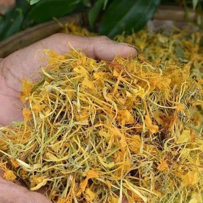 Tisane au feu clair aux fleurs séchées de chèvrefeuille, Bain de chaleur claire et feu inférieur pour bébé, Sans soufre - LUXARAH