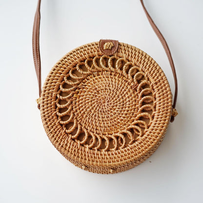 Sac tissé en rotin rétro à la mode - LUXARAH