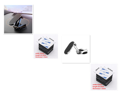 Support magnétique rotatif pour téléphone portable de voiture, pliable et universel, en métal, pour grille d'aération, GPS