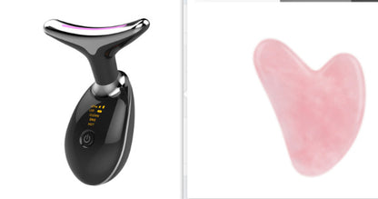 Appareil de massage thermique EMS pour le cou, lifting et raffermissement, micro-courant électrique, anti-rides - LUXARAH