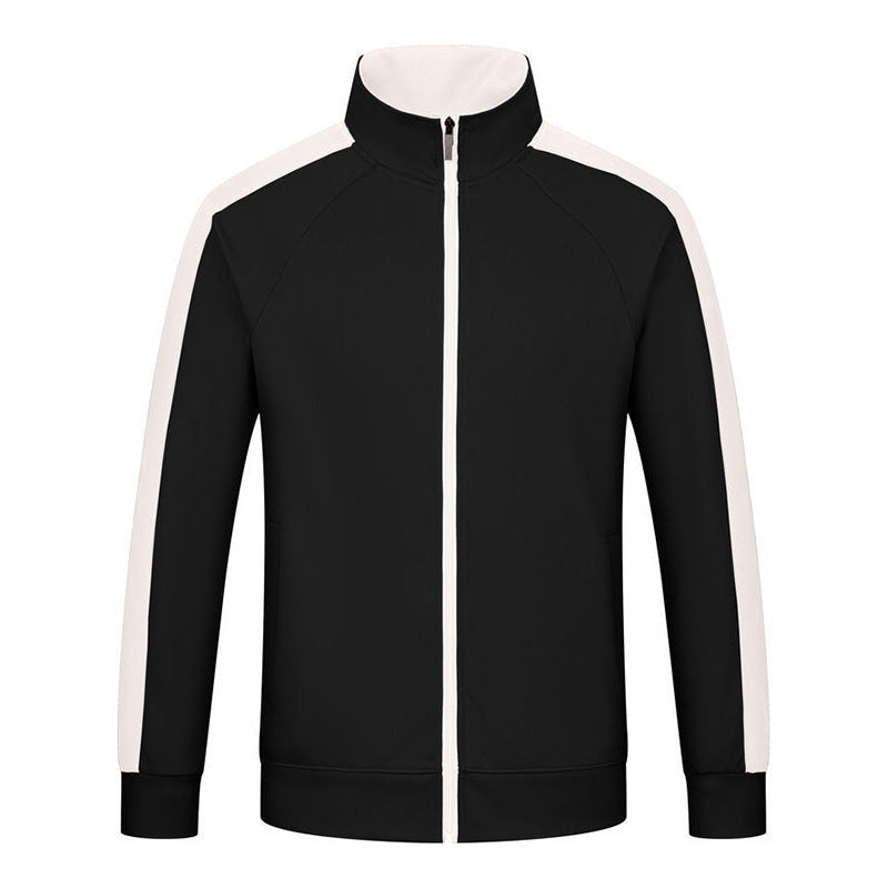 Veste à capuche décontractée à col montant pour homme