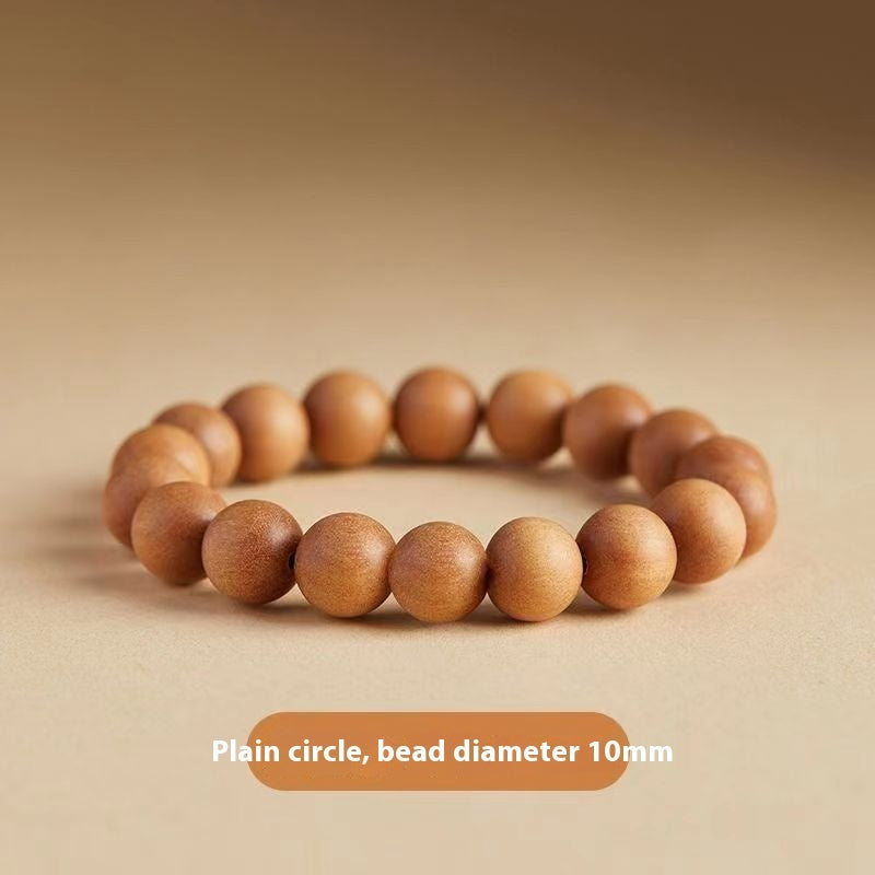 Bracelet de méditation chinois en bois de pêcher naturel - LUXARAH