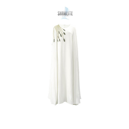 Robe musulmane Abaya brodée pour femme, robe de soirée - LUXARAH