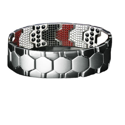 Bracelet magnétique hexagonal détachable multipoints pour homme - LUXARAH